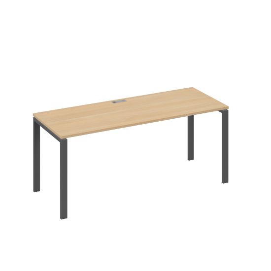 Стол письменный на металлокаркасе UNO натуральный дуб / металлокаркас антрацит