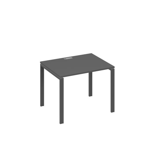 Стол письменный на металлокаркасе UNO антрацит премиум / металлокаркас антрацит
