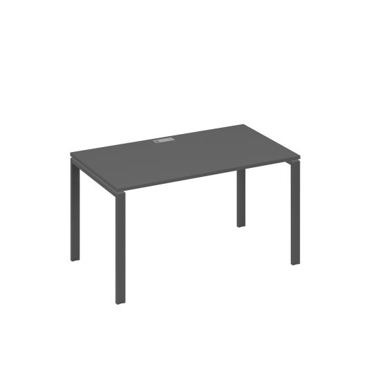 Стол письменный на металлокаркасе UNO антрацит премиум / металлокаркас антрацит