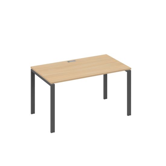 Стол письменный на металлокаркасе UNO натуральный дуб / металлокаркас антрацит