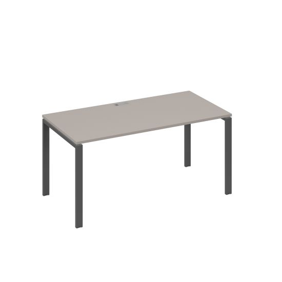 Стол письменный на металлокаркасе UNO мокко премиум / металлокаркас антрацит