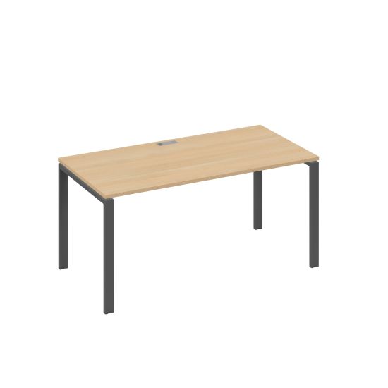 Стол письменный на металлокаркасе UNO натуральный дуб / металлокаркас антрацит