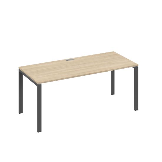Стол письменный на металлокаркасе UNO дуб скандинавский / металлокаркас антрацит