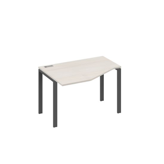 Стол Техно эргономичный левый на металлокаркасе UNO дуб / металлокаркас антрацит