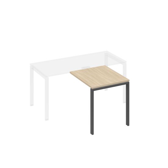 Брифинг-приставка каркас UNO металл дуб скандинавский / металлокаркас антрацит