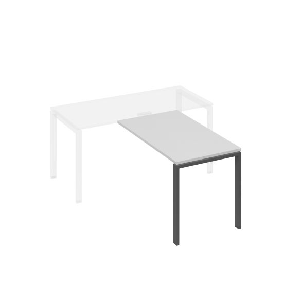 Брифинг-приставка на металлокаркасе UNO серый / металлокаркас антрацит