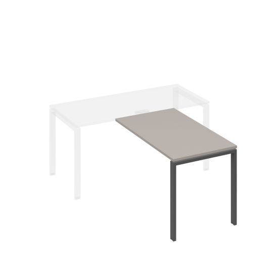 Брифинг-приставка на металлокаркасе UNO мокко премиум / металлокаркас антрацит