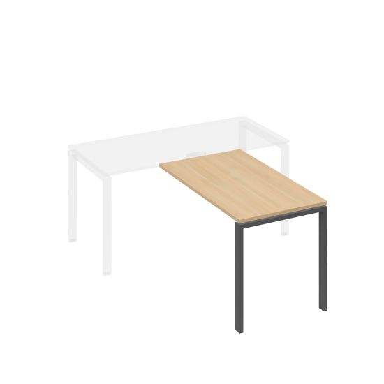 Брифинг-приставка на металлокаркасе UNO натуральный дуб / металлокаркас антрацит