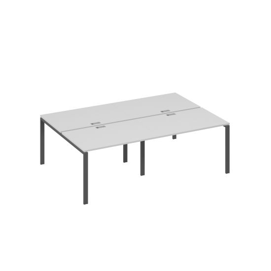 Рабочая станция металлокаркас UNO 4х120 серый / металлокаркас антрацит