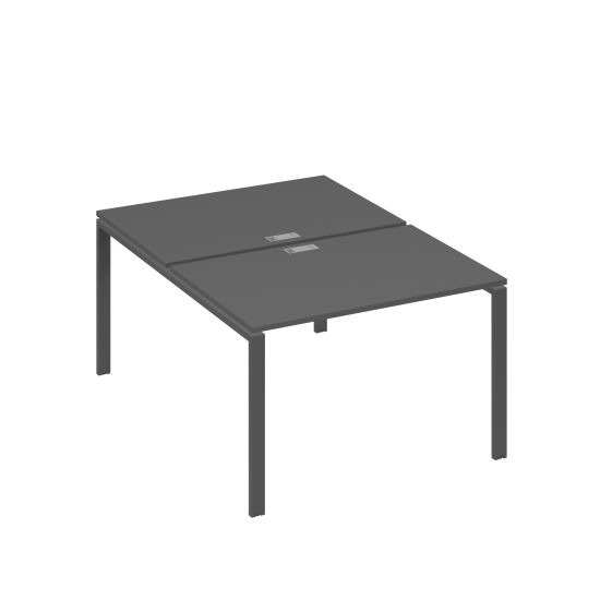 Станция рабочая 2х120 на металлокаркасе UNO антрацит премиум / металлокаркас антрацит
