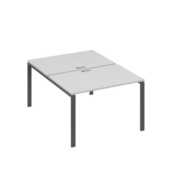 Станция рабочая 2х120 на металлокаркасе UNO серый / металлокаркас антрацит