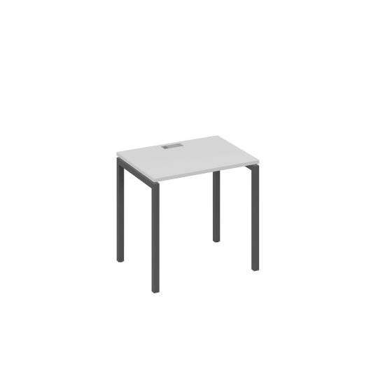 Стол письменный на металлокаркасе DUE серый / металлокаркас антрацит