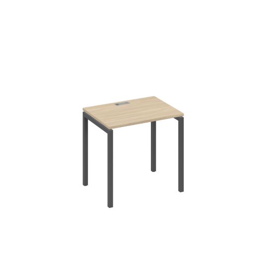 Стол письменный на металлокаркасе DUE дуб скандинавский / металлокаркас антрацит
