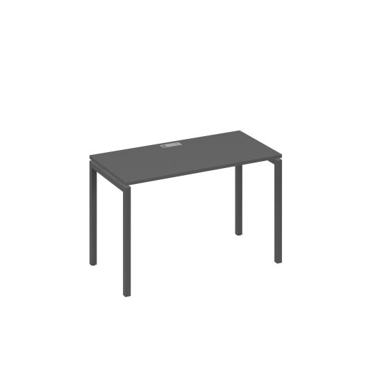 Стол письменный на металлокаркасе DUE антрацит премиум / металлокаркас антрацит
