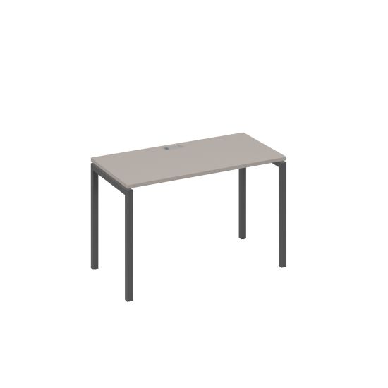 Стол письменный на металлокаркасе DUE мокко премиум / металлокаркас антрацит