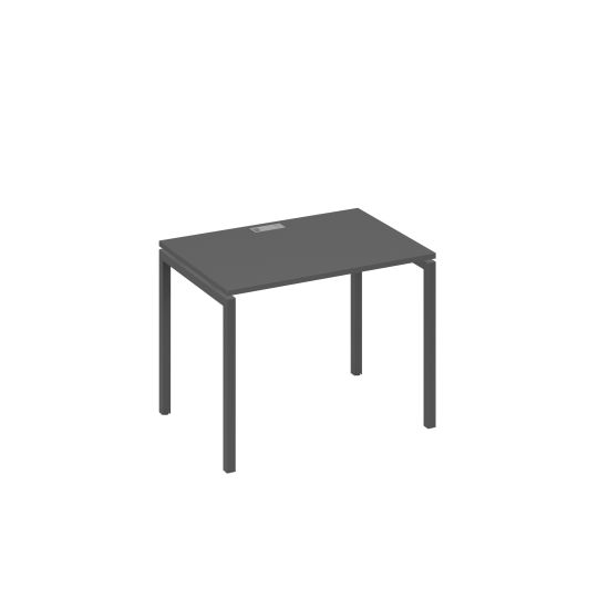 Стол письменный на металлокаркасе DUE антрацит премиум / металлокаркас антрацит