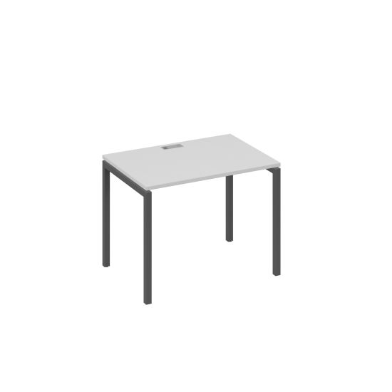 Стол письменный на металлокаркасе DUE серый / металлокаркас антрацит