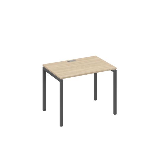 Стол письменный на металлокаркасе DUE дуб скандинавский / металлокаркас антрацит