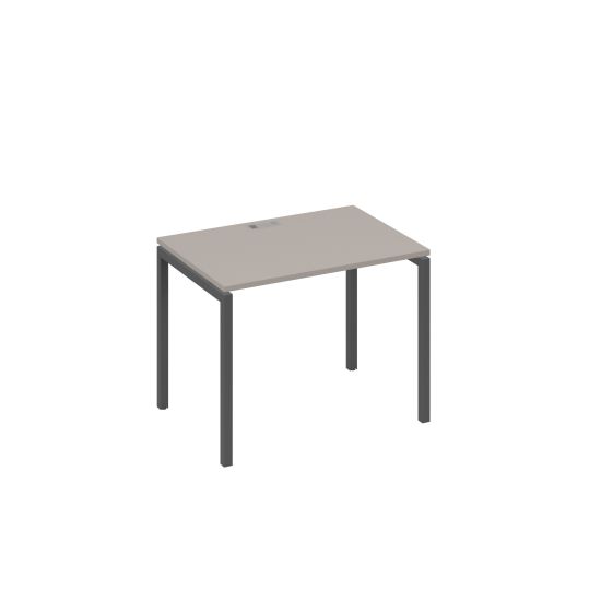 Стол письменный на металлокаркасе DUE мокко премиум / металлокаркас антрацит