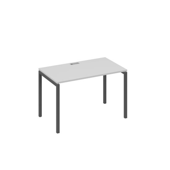 Стол письменный на металлокаркасе DUE серый / металлокаркас антрацит