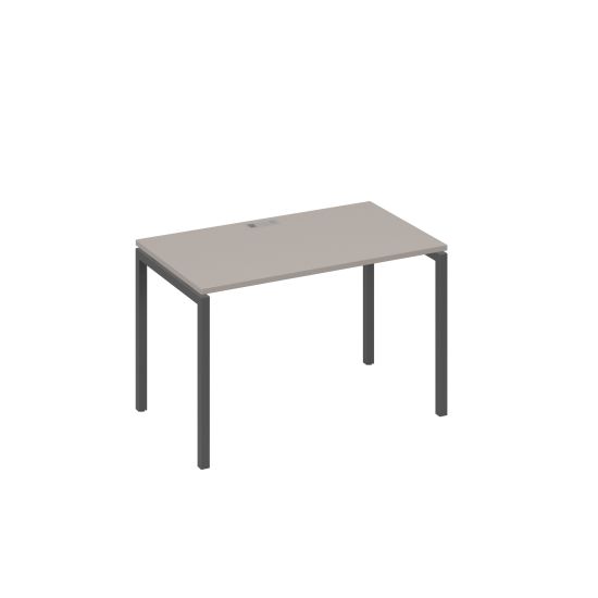 Стол письменный на металлокаркасе DUE мокко премиум / металлокаркас антрацит