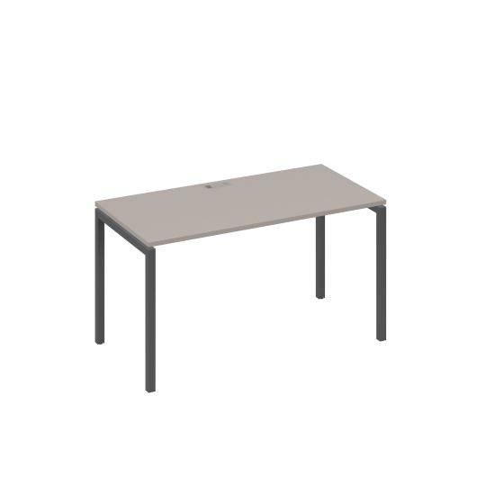 Стол 140x70 письменный на каркасе DUE мокко премиум / металлокаркас антрацит