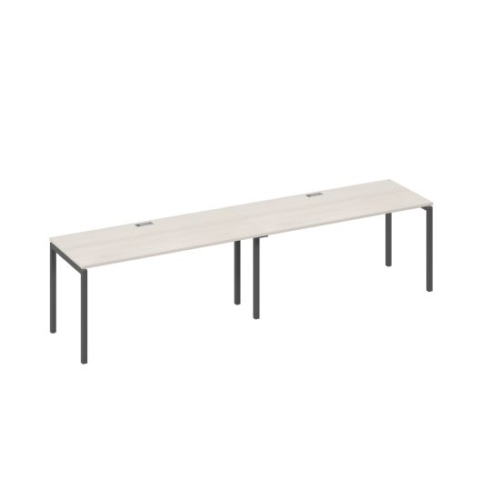 Рабочая станция 2х160 каркас DUE дуб / металлокаркас антрацит