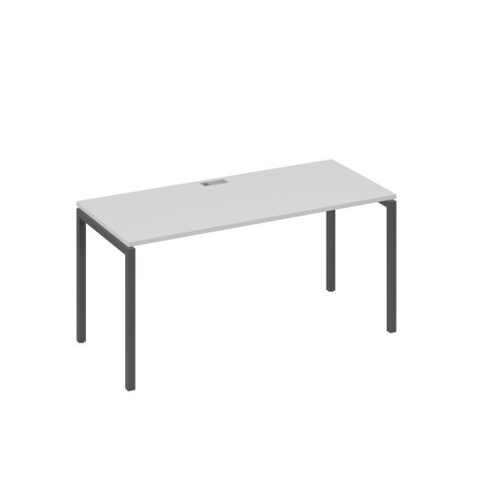 Стол письменный на металлокаркасе DUE серый / металлокаркас антрацит