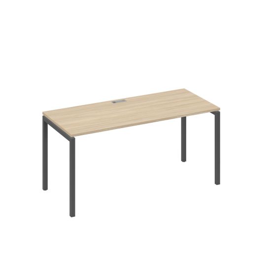 Стол письменный на металлокаркасе DUE дуб скандинавский / металлокаркас антрацит