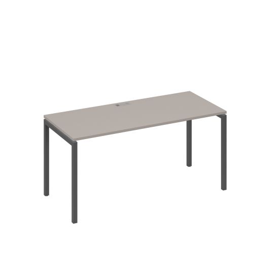 Стол письменный на металлокаркасе DUE мокко премиум / металлокаркас антрацит