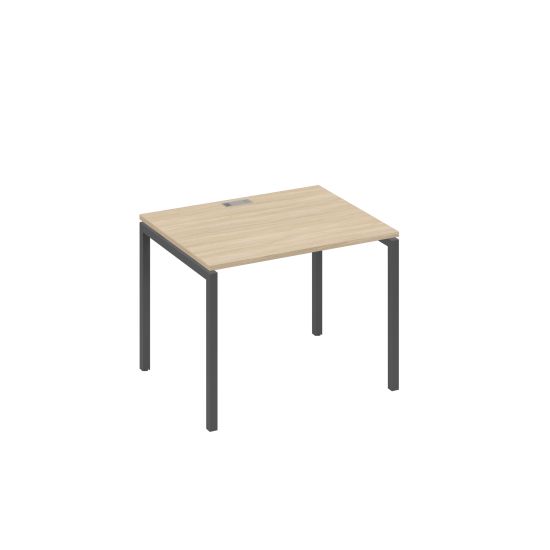 Стол письменный на металлокаркасе DUE дуб скандинавский / металлокаркас антрацит