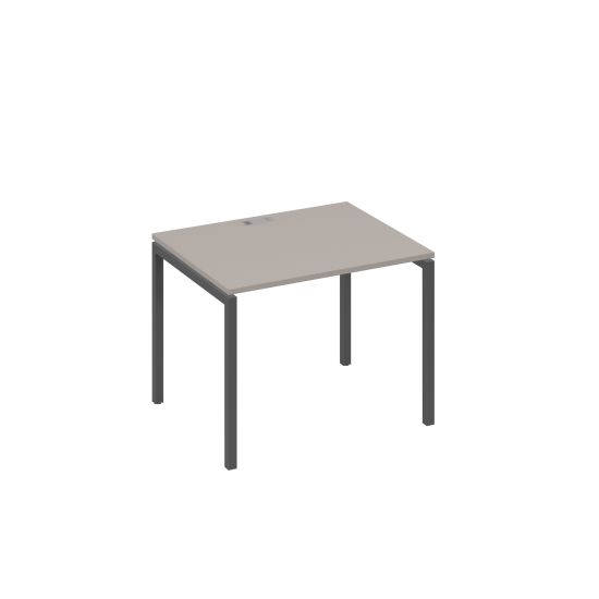 Стол письменный на металлокаркасе DUE мокко премиум / металлокаркас антрацит