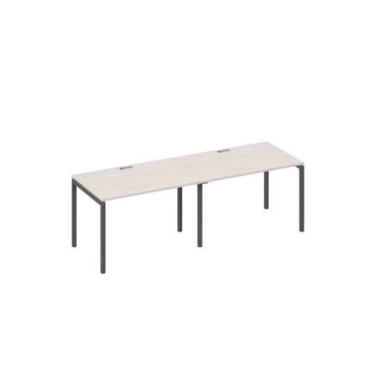Рабочая станция на металлокаркасе DUE (2х120) дуб / металлокаркас антрацит