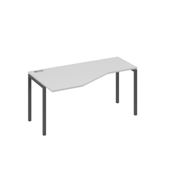 Стол эргономичный левый Технона металлокаркасе DUE серый / металлокаркас антрацит