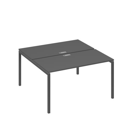 Рабочая станция опоры DUE 2х140 антрацит премиум / металлокаркас антрацит