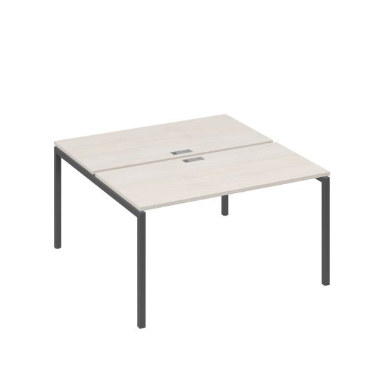 Рабочая станция опоры DUE 2х140 дуб / металлокаркас антрацит