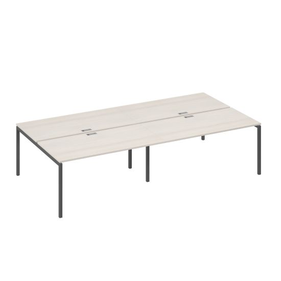 Рабочая станция на металлокаркасе DUE (4х160) дуб / металлокаркас антрацит