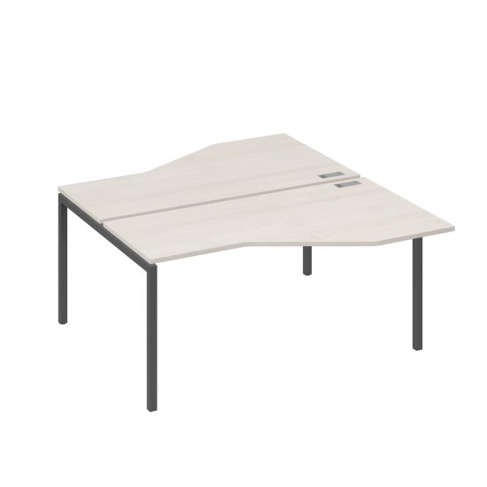 Рабочая станция опоры DUE столы Техно (2х160) дуб / металлокаркас антрацит