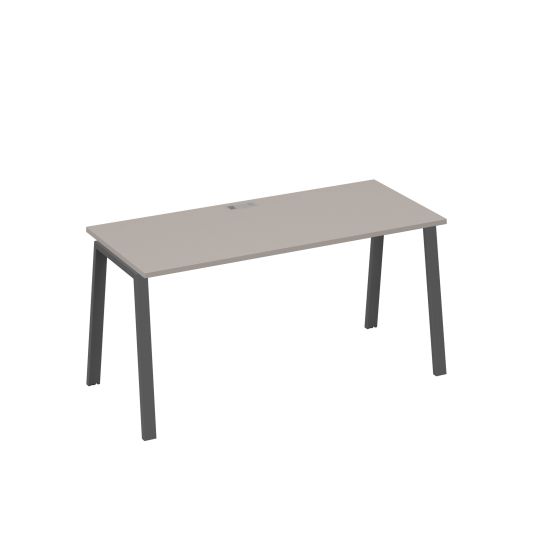Стол письменный на металлокаркасе TRE мокко премиум / металлокаркас антрацит