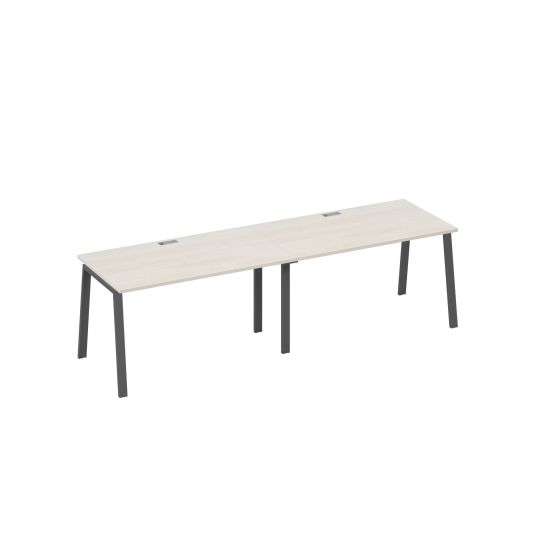 Станция (2х140) офисная на каркасе TRE дуб / металлокаркас антрацит