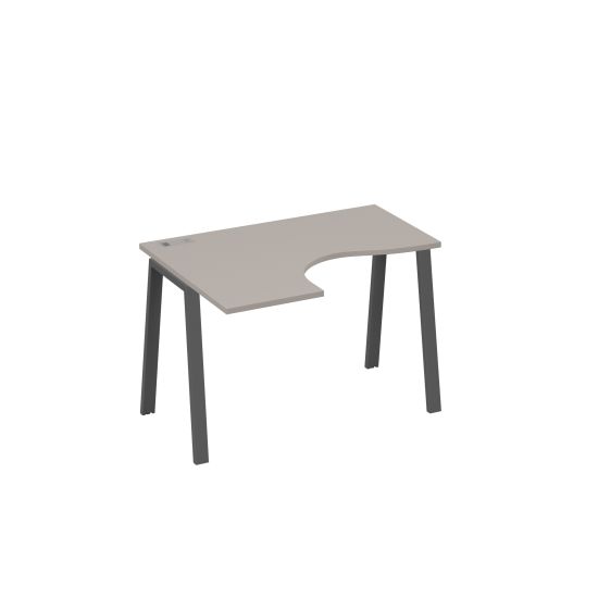 Стол левый Классика эргономичный металлокаркас TRE мокко премиум / металлокаркас антрацит