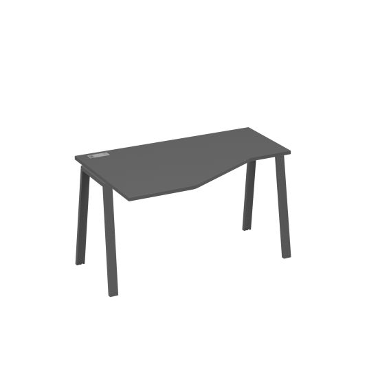 Стол Техно эргономичный левый металлокаркас TRE антрацит премиум / металлокаркас антрацит