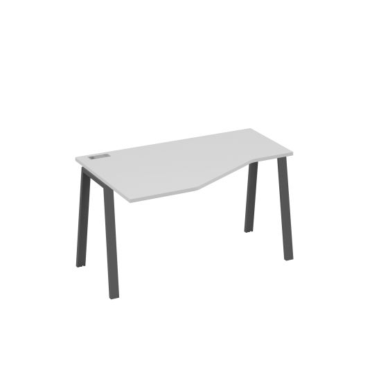Стол Техно эргономичный левый металлокаркас TRE серый / металлокаркас антрацит