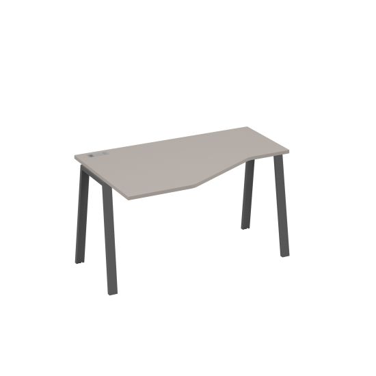 Стол Техно эргономичный левый металлокаркас TRE мокко премиум / металлокаркас антрацит