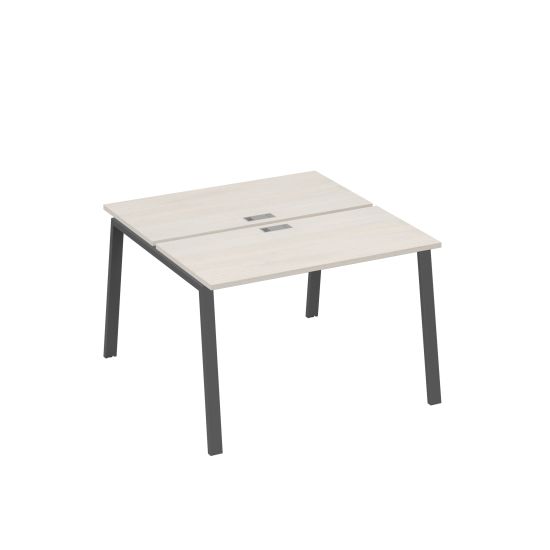 Рабочая станция (2х120) на каркасе TRE дуб / металлокаркас антрацит