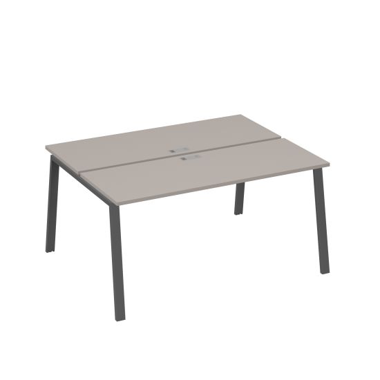 Станция 2х160 рабочая с металлокаркасом TRE мокко премиум / металлокаркас антрацит