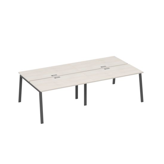 Рабочая станция с каркасе TRE 4х140 дуб / металлокаркас антрацит