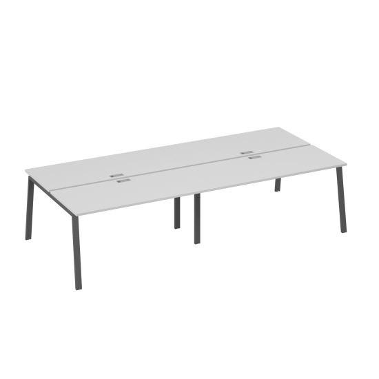 Рабочая станция на металлокаркасе TRE (4х160) серый / металлокаркас антрацит
