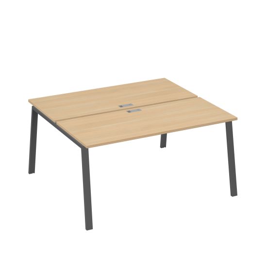 Станция 2х160 на опорах TRE натуральный дуб / металлокаркас антрацит