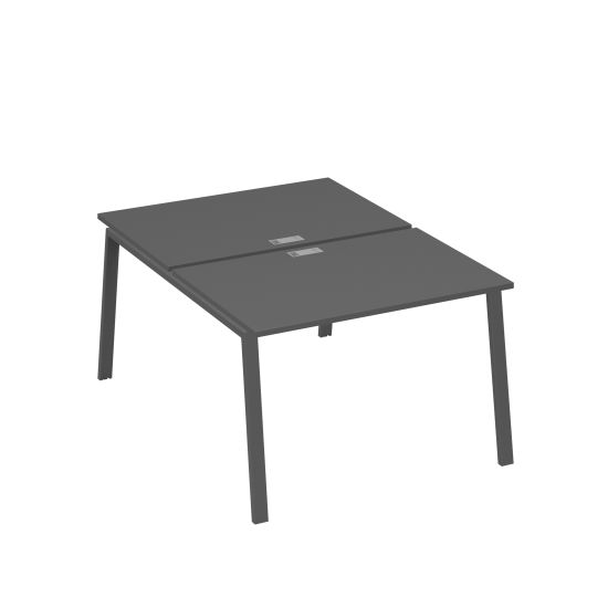 Станция (2х120) рабочая с металлокаркасом TRE антрацит премиум / металлокаркас антрацит